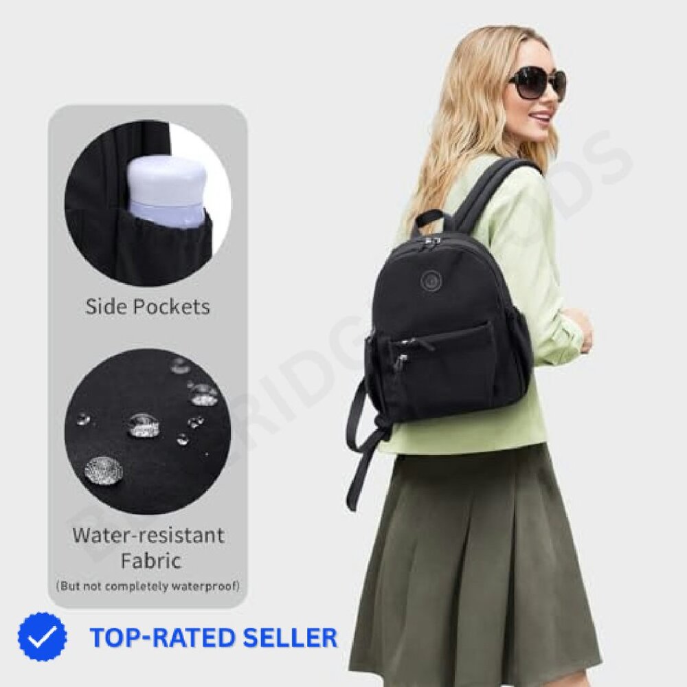 Lightweight Nylon Mini Backpack Daypack Versatile… - image 7